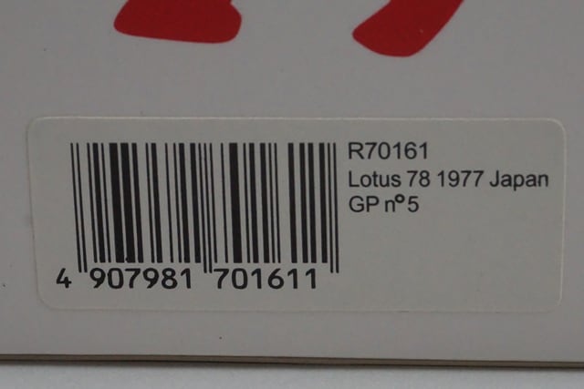 1:43 Reve Collection R70161 Lotus 78 Japanese GP 1977 #5 model car