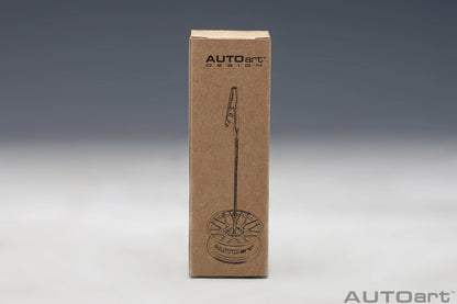 [ Back-order ] AUTOart 40408 1:12 racing wheel memo clip stand Silver 12.9 cm.