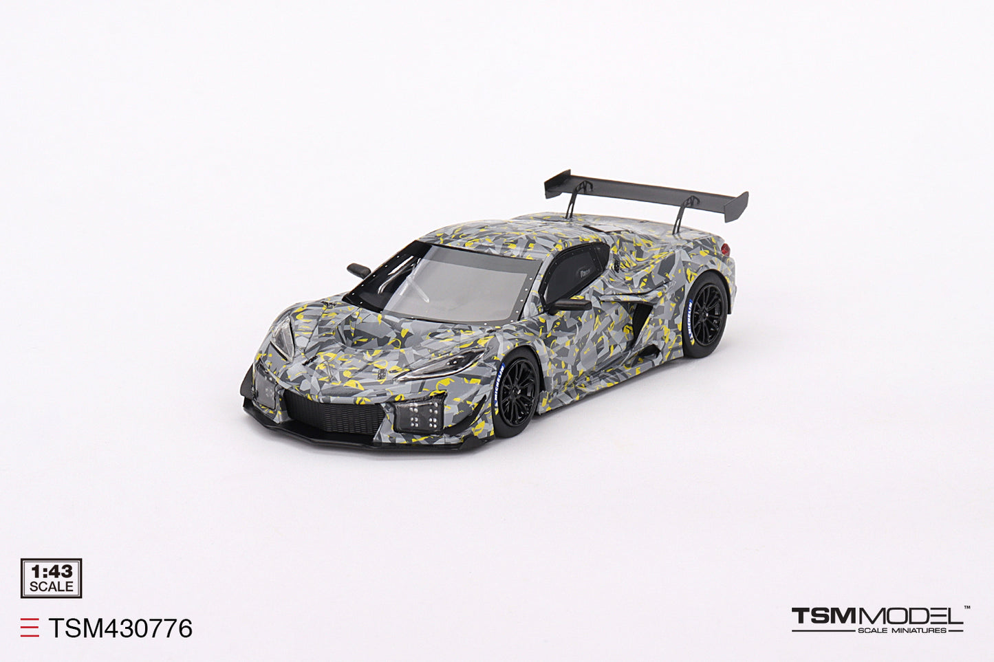 [ Back-order ] TSM TSM430776 1:43 Chevrolet Corvette GT3.R Sebring 2022 Test Car model car