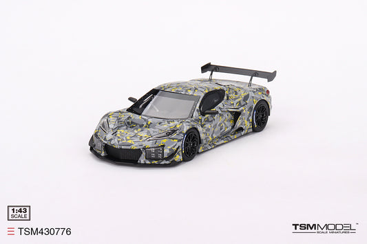 [ Back-order ] TSM TSM430776 1:43 Chevrolet Corvette GT3.R Sebring 2022 Test Car model car