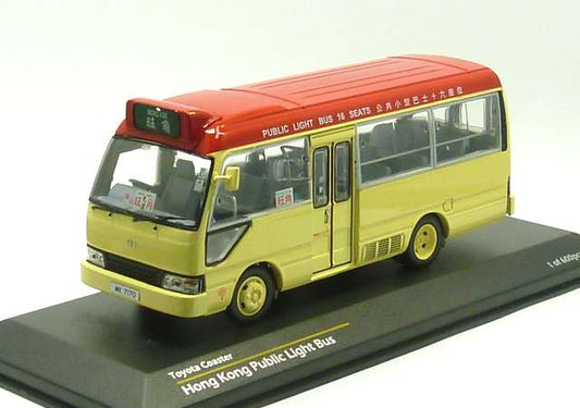 [ Back-order ] Tiny ATC43020 1:43 Toyota Coaster Minibus Red model car
