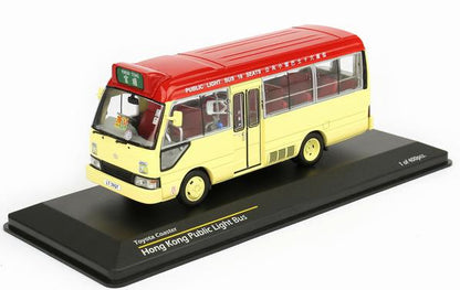 [ Back-order ] Tiny ATC43060 1:43 Toyota Coaster Minibus Red to Kwun Tong model car