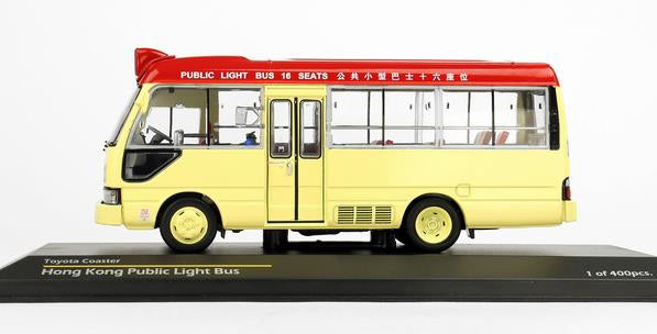 [ Back-order ] Tiny ATC43060 1:43 Toyota Coaster Minibus Red to Kwun Tong model car