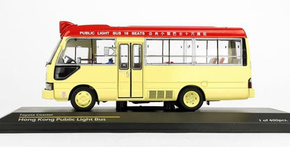 [ Back-order ] Tiny ATC43060 1:43 Toyota Coaster Minibus Red to Kwun Tong model car
