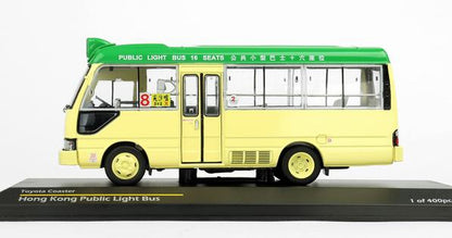 [ Back-order ] Tiny ATC43061 1:43 Toyota Coaster Minibus Green to Tsim Sha Tsui model car