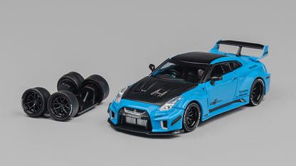 [ Back-order ] CM-MODEL CM64-35RR-07 1:64 Nissan LB-WORKS GT35RR Super Silhouette Blue model car