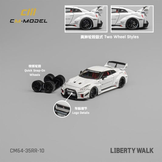 [ Back-order ] CM-MODEL CM64-35RR-10 1:64 Nissan LB-WORKS GT35RR Super Silhouette White model car