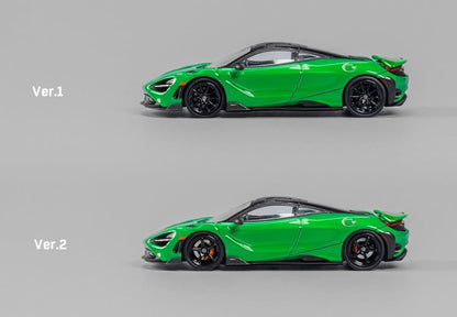 [ Back-order ] CM-MODEL CM64-765LT-10 1:64 McLaren 765LT Green Chrome model car