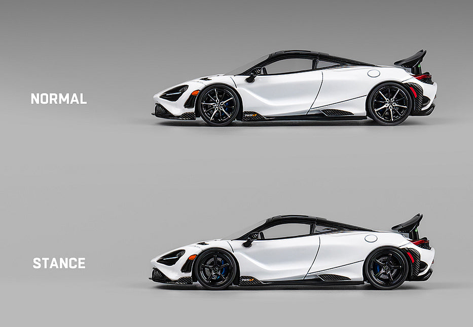 [ Back-order ] CM-MODEL CM64-765LT-21 1:64 McLaren 765LT White Carbon Fiber Hood model car