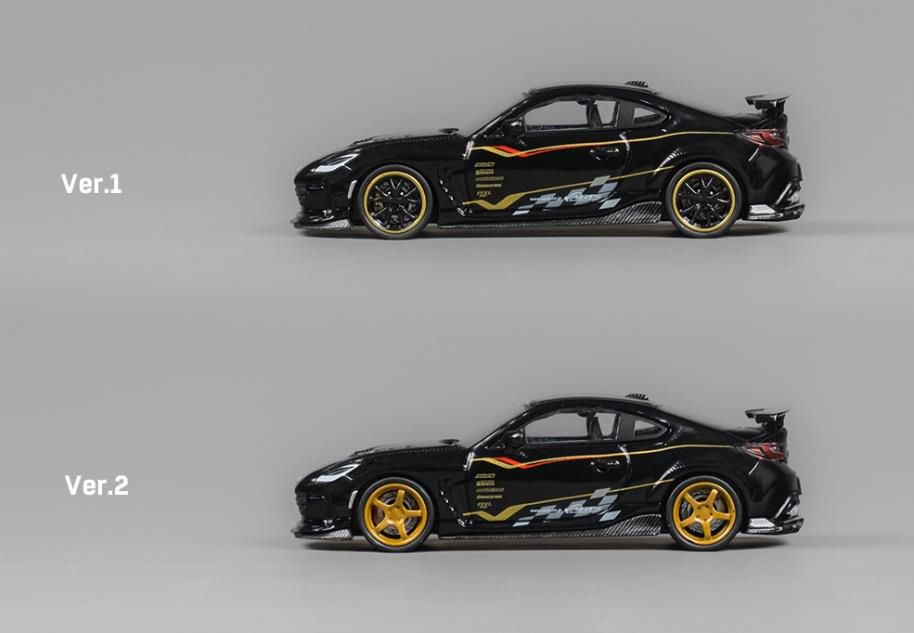 [ Back-order ] CM-MODEL CM64-BRZ-02 1:64 Subaru BRZ Varis ARISING-1 Black model car