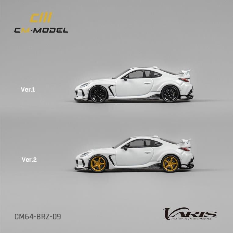 [ Back-order ] CM-MODEL CM64-BRZ-09 1:64 Subaru BRZ Varis Widebody White model car