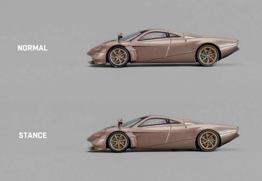 [ Back-order ] CM-MODEL CM64-Codalunga-02 1:64 Pagani Huayra Cordalunga Gold model car