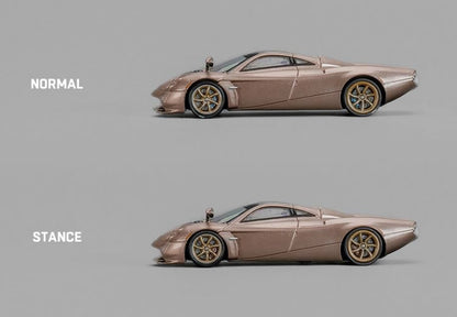 [ Back-order ] CM-MODEL CM64-Codalunga-02 1:64 Pagani Huayra Cordalunga Gold model car
