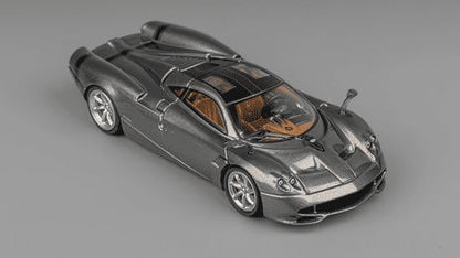[ Back-order ] CM-MODEL CM64-Codalunga-04 1:64 Pagani Huayra Cordalunga Metallic Gun Grey model car