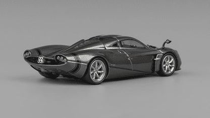 [ Back-order ] CM-MODEL CM64-Codalunga-04 1:64 Pagani Huayra Cordalunga Metallic Gun Grey model car