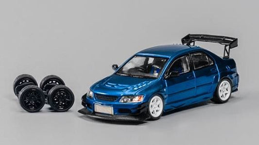 [ Back-order ] CM-MODEL CM64-EVOIX-10BL 1:64 Mitsubishi Lancer Evolution IX Metallic Blue model car