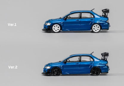 [ Back-order ] CM-MODEL CM64-EVOIX-10BL 1:64 Mitsubishi Lancer Evolution IX Metallic Blue model car