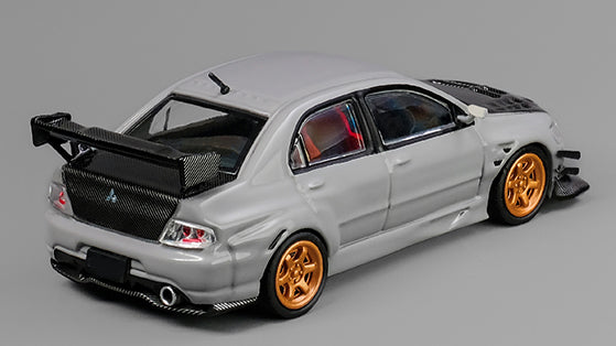 [ Back-order ] CM-MODEL CM64-EVOIX-12Carbon 1:64 Mitsubishi Lancer Evo IX Widebody Carbon/Gray model car