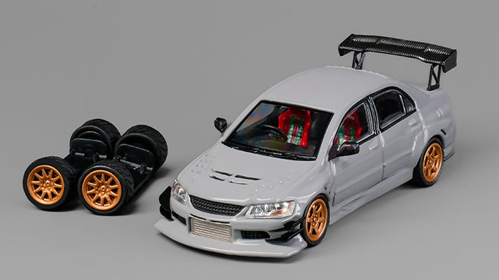 [ Back-order ] CM-MODEL CM64-EVOIX-12Gray 1:64 Mitsubishi Lancer Evo IX Widebody Gray model car