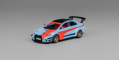 [ Back-order ] CM-MODEL CM64-EVOX-01 1:64 Mitsubishi Lancer Evolution X Varis Orange/Blue model car