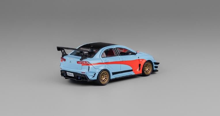 [ Back-order ] CM-MODEL CM64-EVOX-01 1:64 Mitsubishi Lancer Evolution X Varis Orange/Blue model car