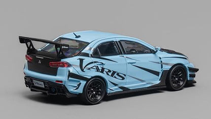 [ Back-order ] CM-MODEL CM64-EVOX-08 1:64 Mitsubishi Lancer Evo X Varis Blue model car