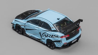 [ Back-order ] CM-MODEL CM64-EVOX-08 1:64 Mitsubishi Lancer Evo X Varis Blue model car