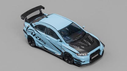 [ Back-order ] CM-MODEL CM64-EVOX-08 1:64 Mitsubishi Lancer Evo X Varis Blue model car
