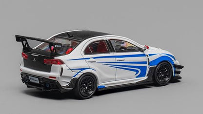 [ Back-order ] CM-MODEL CM64-EVOX-09 1:64 Mitsubishi Lancer Evo X Varis White model car
