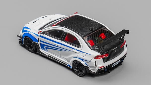 [ Back-order ] CM-MODEL CM64-EVOX-09 1:64 Mitsubishi Lancer Evo X Varis White model car
