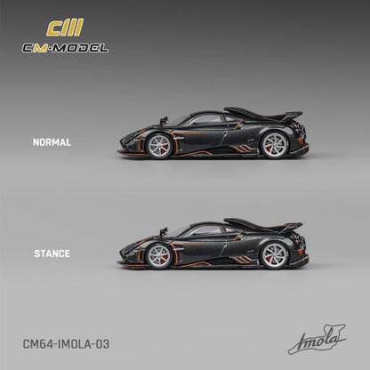 [ Back-order ] CM-MODEL CM64-IMOLA-03 1:64 Pagani Imola Metallic Grey model car