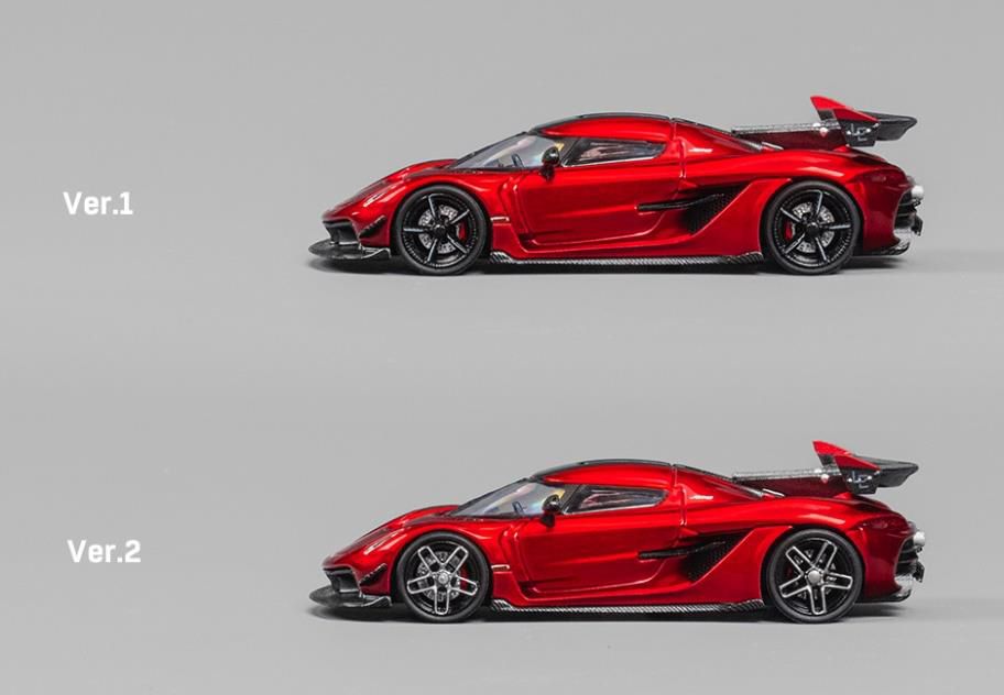 [ Back-order ] CM-MODEL CM64-Jesko-03 1:64 Koenigsegg Jesko Attack Cherry Red Metallic model car