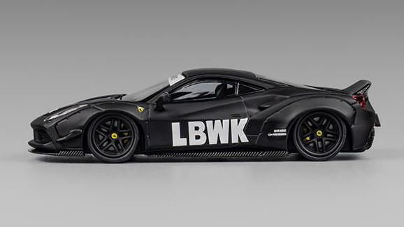 [ Back-order ] CM-MODEL CM64-LB488-INA 1:64 LB-WORKS 488 Widebody Matte Black Indonesia Limited Edition model car