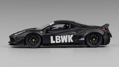 [ Back-order ] CM-MODEL CM64-LB488-INA 1:64 LB-WORKS 488 Widebody Matte Black Indonesia Limited Edition model car