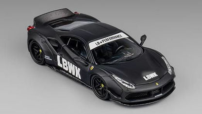 [ Back-order ] CM-MODEL CM64-LB488-INA 1:64 LB-WORKS 488 Widebody Matte Black Indonesia Limited Edition model car