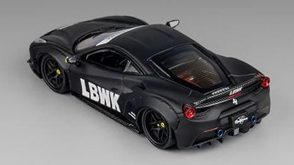 [ Back-order ] CM-MODEL CM64-LB488-INA 1:64 LB-WORKS 488 Widebody Matte Black Indonesia Limited Edition model car