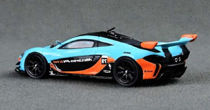 [ Back-order ] CM-MODEL CM64-P1GTR-12 1:64 McLaren P1 GTR Light Blue/Orange model car