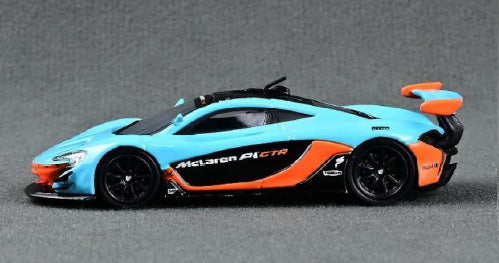 [ Back-order ] CM-MODEL CM64-P1GTR-12 1:64 McLaren P1 GTR Light Blue/Orange model car