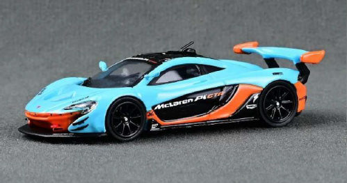 [ Back-order ] CM-MODEL CM64-P1GTR-12 1:64 McLaren P1 GTR Light Blue/Orange model car