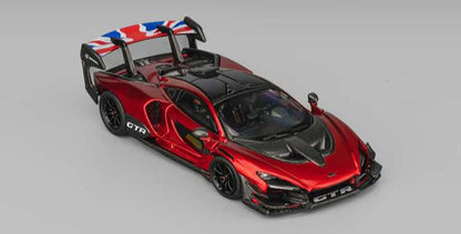 [ Back-order ] CM-MODEL CM64-SENNAGTR-09 1:64 Mclaren Senna GTR Metallic Red model car