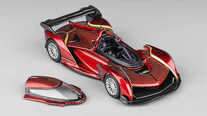 [ Back-order ] CM-MODEL CM64-SOLUSGT-08 1:64 Mclaren Solus GT Metallic Wine Red Goldline model car