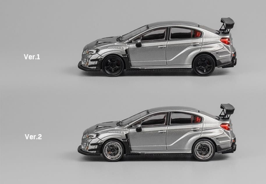 [ Back-order ] CM-MODEL CM64-STI-04 1:64 Subaru Varis Widebody STI Silver model car