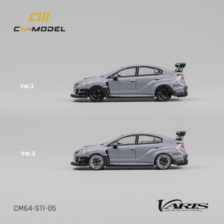 [ Back-order ] CM-MODEL CM64-STI-05 1:64 Subaru Varis Widebody STI Gray model car