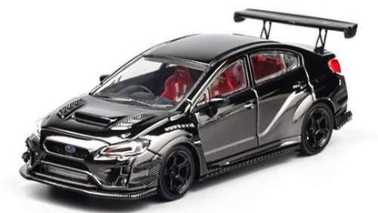 [ Back-order ] CM-MODEL CM64-STI-06 1:64 Subaru Varis Widebody 1.0 STI Chrome Black model car