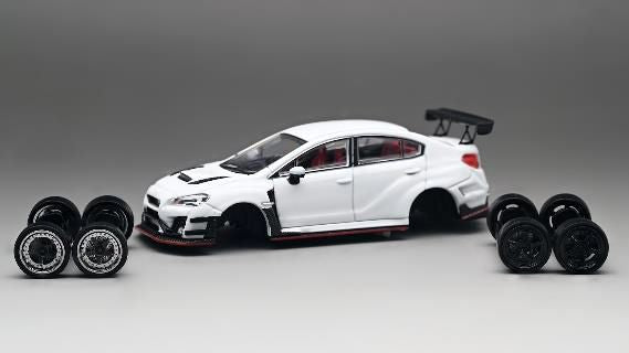 [ Back-order ] CM-MODEL CM64-STI&S4-02 1:64 Subaru VAB WRX STI & S4 Wide Body Kit model car