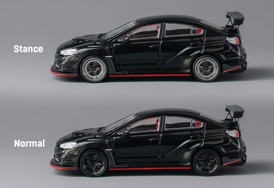 [ Back-order ] CM-MODEL CM64-WRX-03 1:64 Subaru Widebody 2.0 Black model car