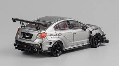 [ Back-order ] CM-MODEL CM64-WRX-04 1:64 Subaru Varis Widebody 2.0 WRX Silver model car
