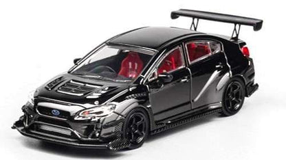[ Back-order ] CM-MODEL CM64-WRX-06 1:64 Subaru Varis Widebody 2.0 WRX Chrome Black model car