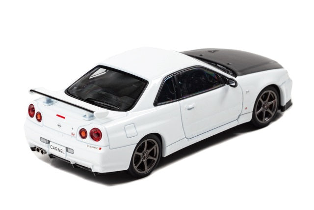 [ Back-order ] CAR-NEL CN430001 1:43 Nissan Skyline GT-R Vspec II N1 (BNR34) 2000 White