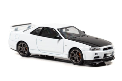 [ Back-order ] CAR-NEL CN430001 1:43 Nissan Skyline GT-R Vspec II N1 (BNR34) 2000 White